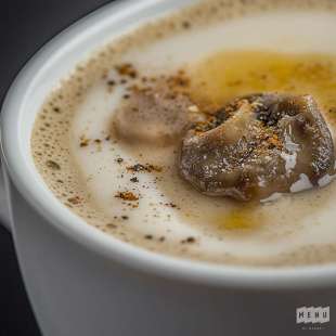 Recette Apéritif : Cappuccino de Cèpes et Foie Gras
