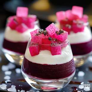 Recette Apéritif : Mousse de Betterave Rouge et Radis Rose