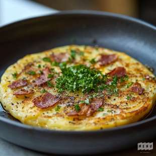 Omelette Pomme de Terre Lardons
