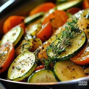 Sauté de Courgettes et Tomates au Thym