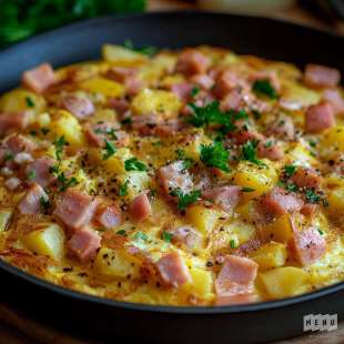 Omelette Jambon Pomme de Terre