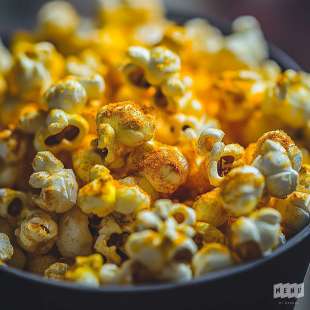 Pop Corn aux Épices Curcuma, Curry et Cumin