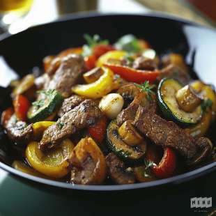 Sauté de Boeuf à la Méditérranéenne