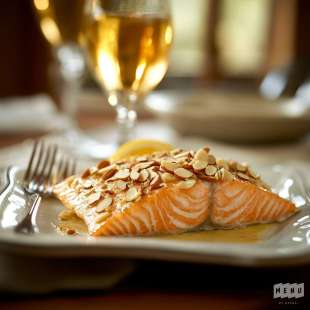 Pavé de Saumon en Croûte d'Amandes