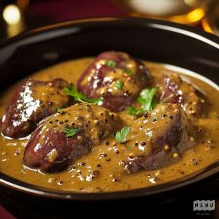 Rognon de Boeuf Flambé au Cognac Sauce Moutarde