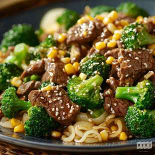 Sauté de Boeuf et Brocoli au Sésame