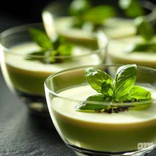 Panna Cotta au Basilic