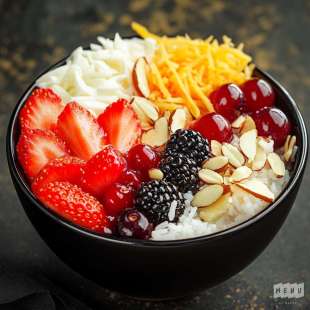 Poke Bowl Sucré aux Fruits Rouges