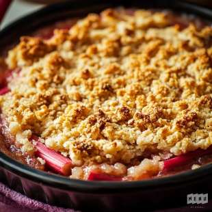 Crumble de Rhubarbe à la Noisette