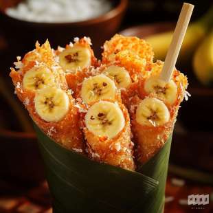 Papillotes Croustillantes de Banane au Coco
