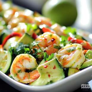 Salade Thaï aux Crevettes et Courgettes