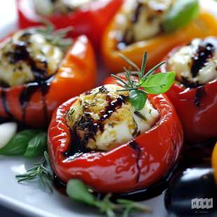 Poivrons et Fromages frais aux Herbes
