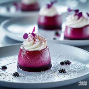 Panna Cotta de Betterave et sa Chantilly Salée