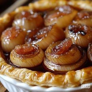 Tatin d'Oignons Confits au Miel