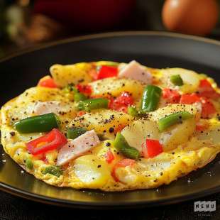 Omelette aux Poivrons