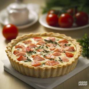 Quiche au Thon, Saumon et à la Tomate
