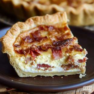 Quiche Lorraine, pâte Feuilletée