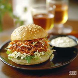 Pulled Pork Burger et Coleslaw