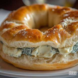 Bagel au Roquefort Papillon