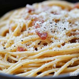 Spaghetti Carbonara et Parmesan