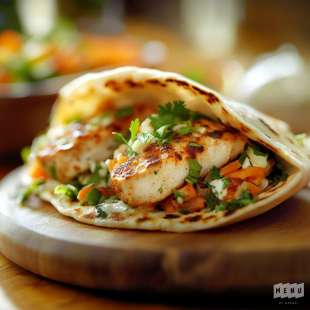 Pain Pita Farci au Poulet