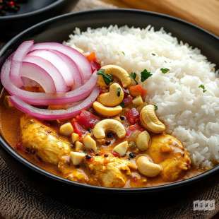 Poulet au Curry et Riz