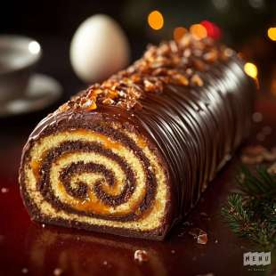 Bûche Chocolat Praliné