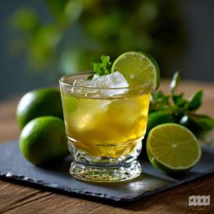 Cocktail Citron Vert et Cachaça