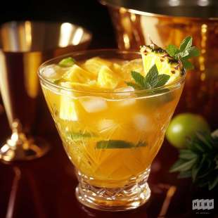 Punch à l'Ananas et au Champagne