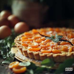 Tarte aux Abricots à la Vanille Fraîche