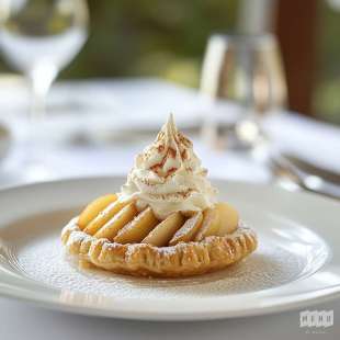 Tarte aux Pommes et Crème Amandine