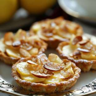 Tartelettes Amandines aux Pomhérissonnées au Salidou