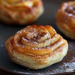 Recette Pâtisserie : Pompe aux Pommes