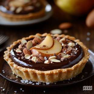 Tarte Poire Chocolat Amande