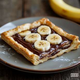 Feuilletté à la Banane et au Nutella