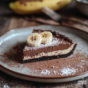 Tarte à la Mousse au Chocolat et à la Banane