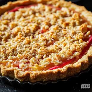 Tarte à la Rhubarbe façon Crumble