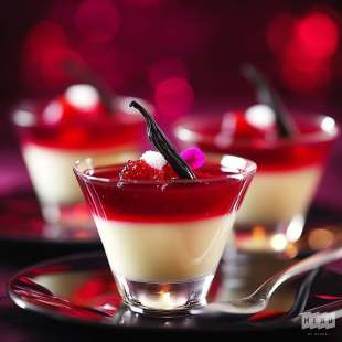 Panna Cotta aux Fruits Rouges