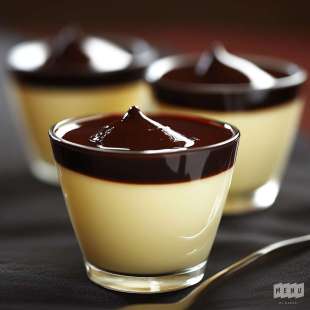 Panna Cotta à la Vanille et son Coulis de Chocolat