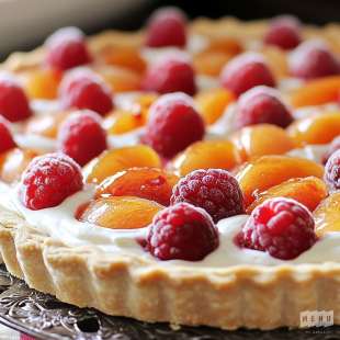 Tarte aux Abricots et aux Framboises