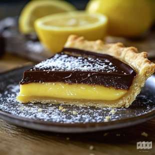 Tarte au Citron, Coulis Chocolat