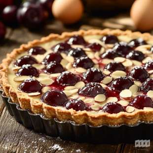 Tarte aux Cerises et aux Amandes