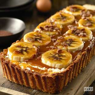 Tarte Cheese Cake au Caramel de Banane