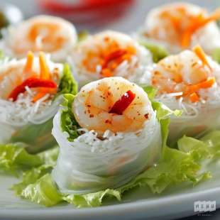 Rouleau de Printemps aux Crevettes Épicées