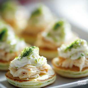 Mini Blinis au Crabe et Citron Vert