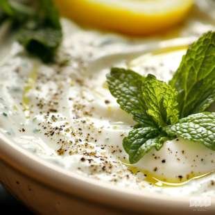Sauce au Yaourt et Menthe