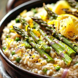 Risotto aux Asperges Vertes et Citron