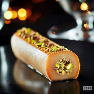 Foie Gras Roulé au Pain D’Épices et Pistache