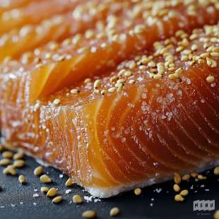 Saumon Gravlax au Miso et Sésame (Préparation 1 Kg)