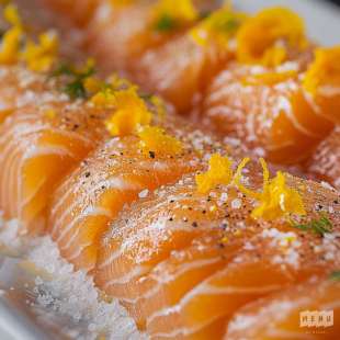 Saumon Gravlax au Piment d'Espelette et Agrumes (Préparation 1 Kg)